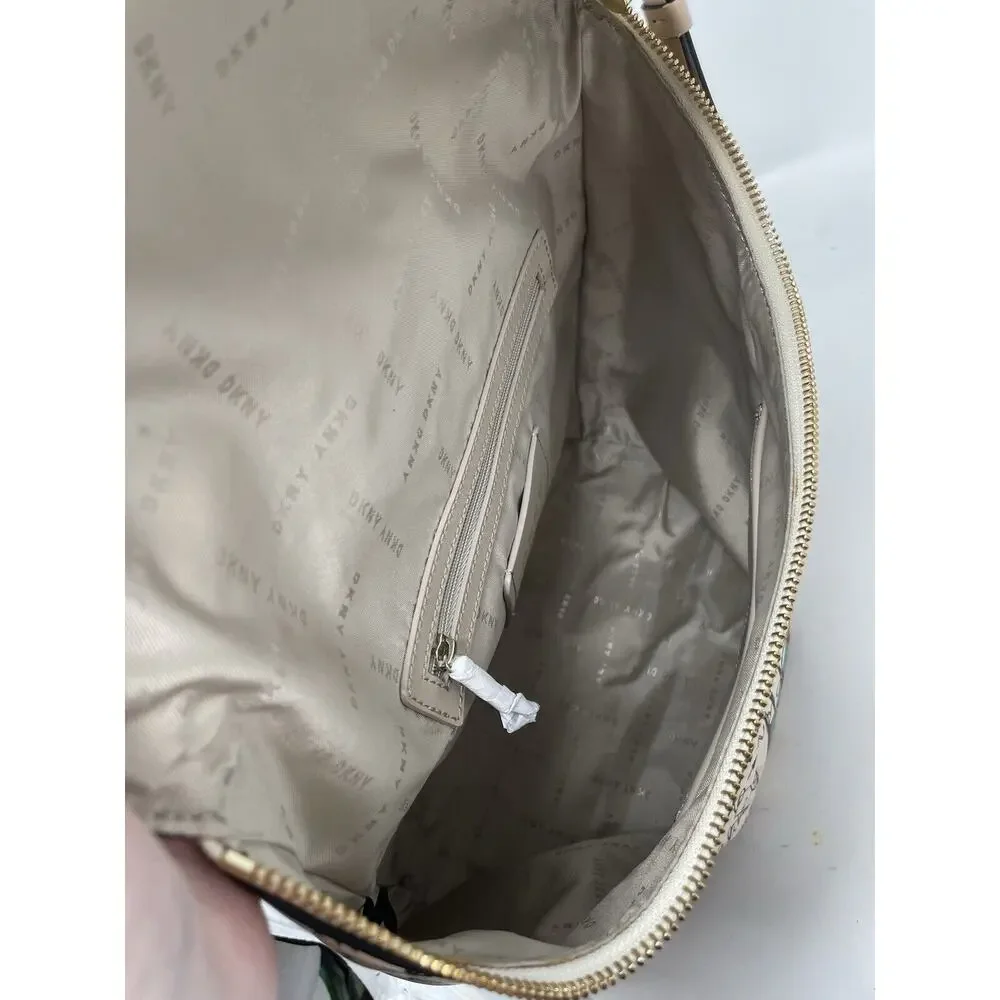 DKNY TILLY‎ Graffiti Fold Over Multicolor Urban NYC Backpack Tote Purse FLAWED
